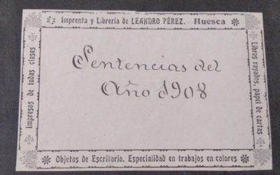 Los Libros de Sentencias de la Audiencia Provincial de Huesca, ya en DARA (1884-1920)