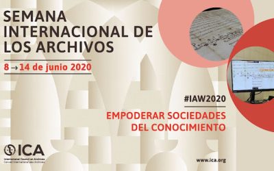 Los archivos aragoneses se suman a la Semana Internacional de los Archivos 2020