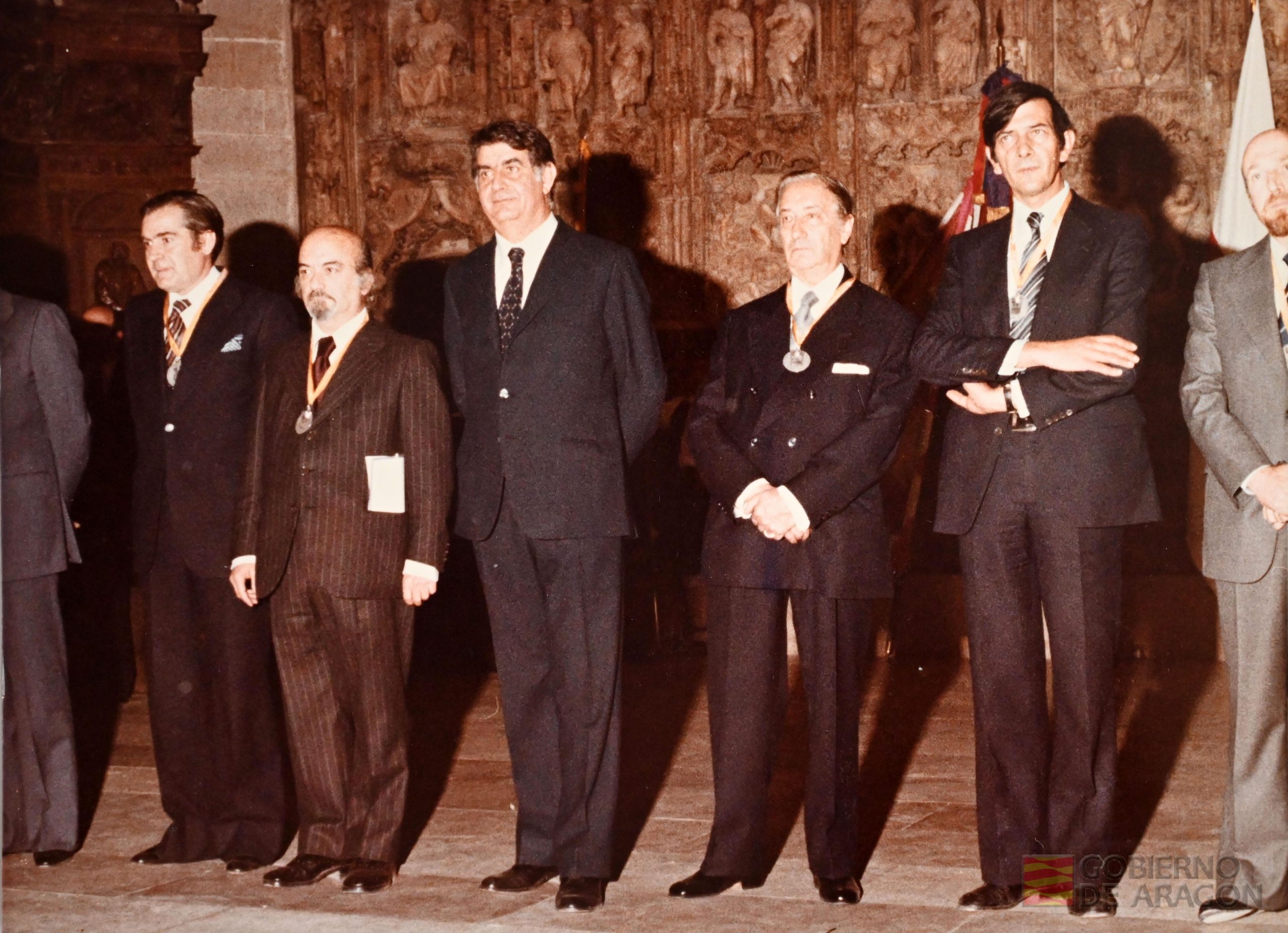 Gobierno de Juan Antonio Bolea Foradada. Jura de cargos y consejeros de la Diputación General de Aragón en la Catedral de Huesca.